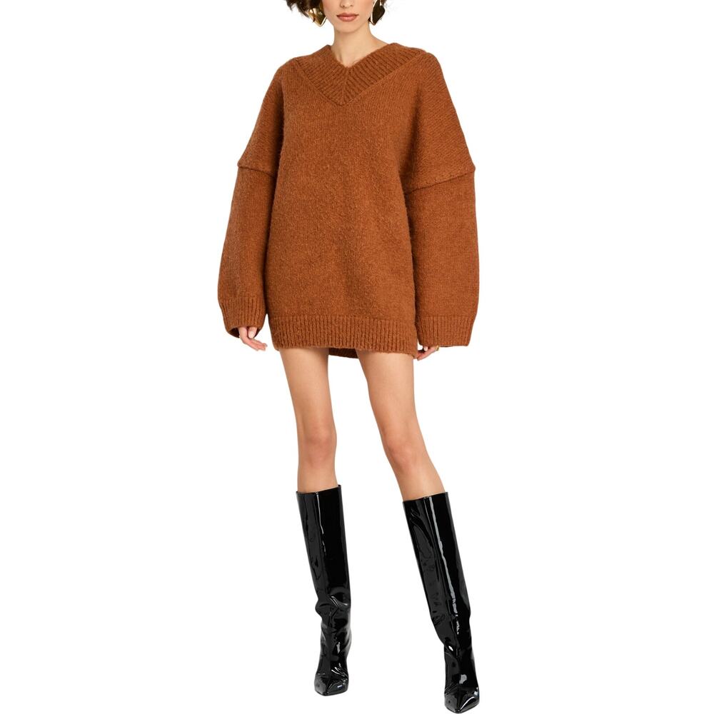 Retrofete Cozy Toffee Almada Sweater Dress Size XXS NWT